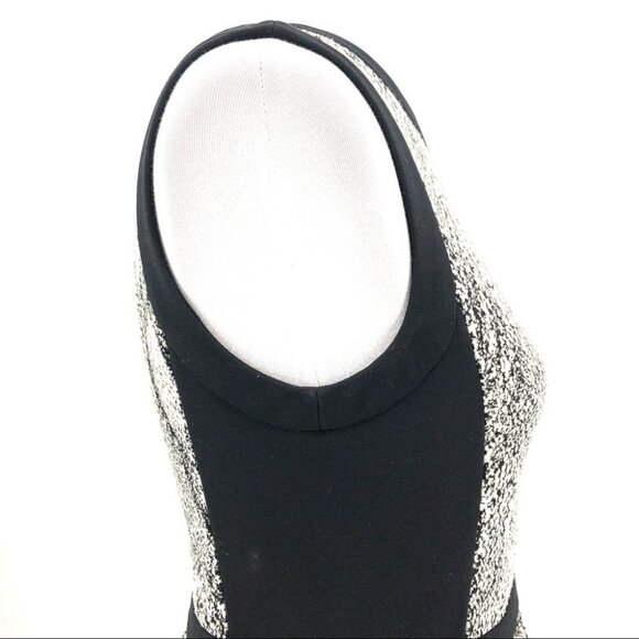 Rebecca Taylor Python Snake Print Gray Black Fit & Flare Sleeveless Dress Size - Picture 6 of 10